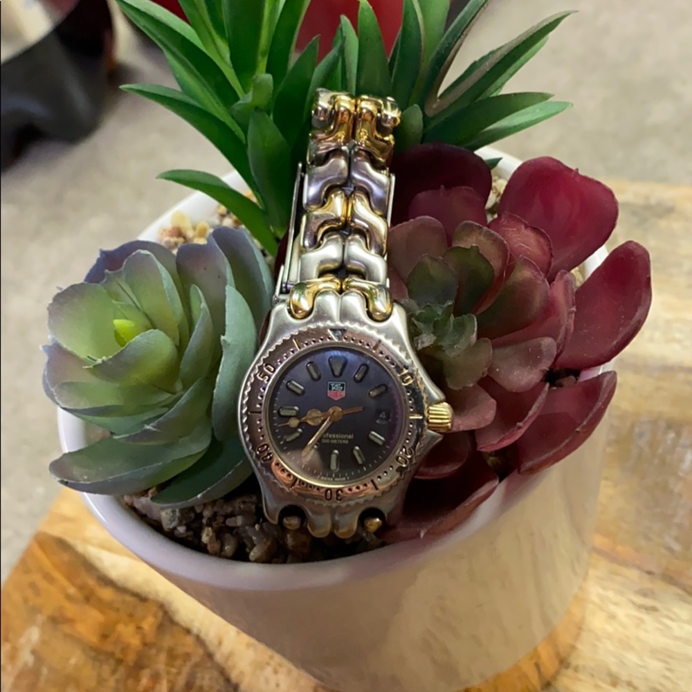 Two tone Tag Heuer Watch